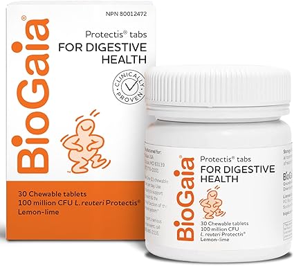 BioGaia Probiotic Chewable Tablets for Digestive Health
