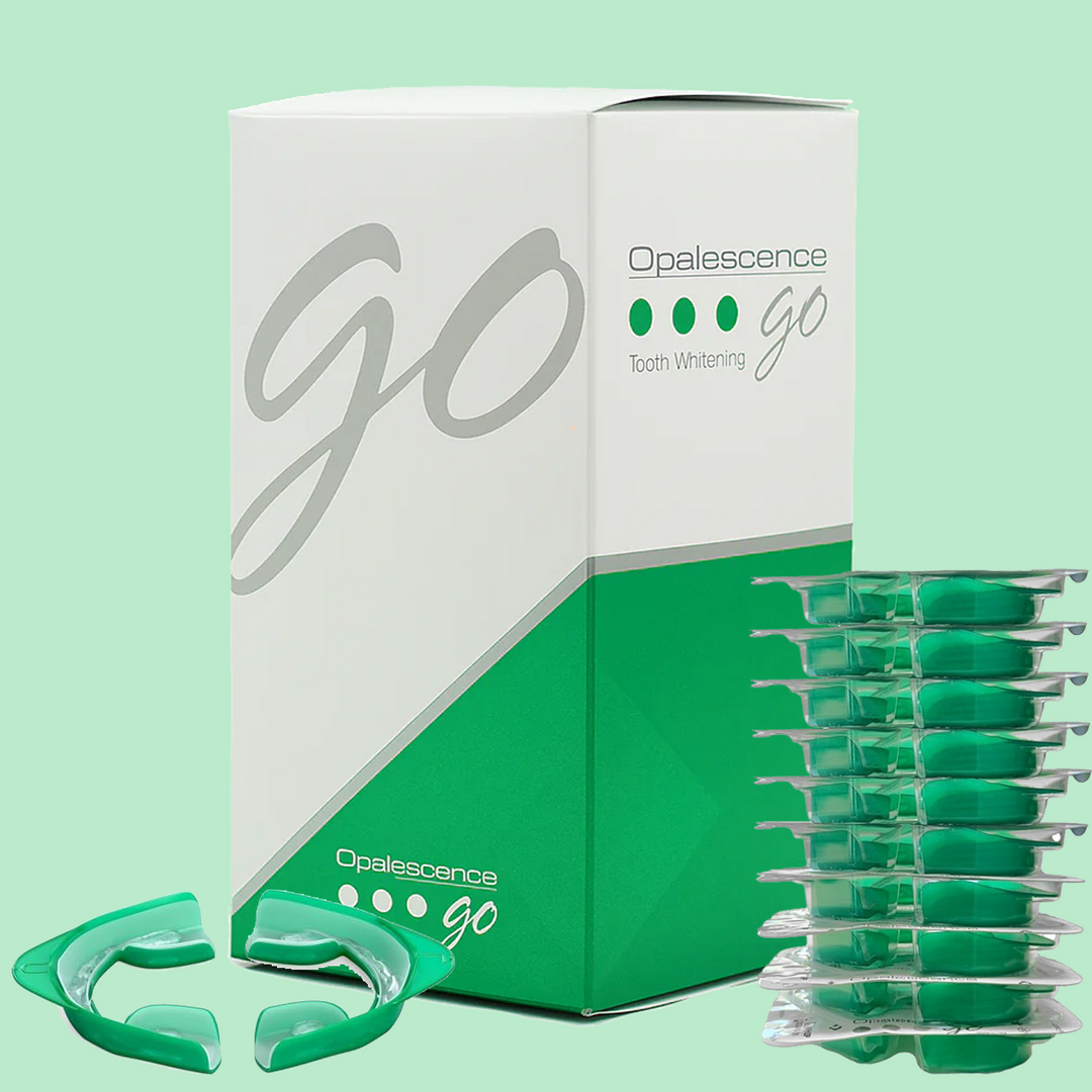 Opalescence Go! 15% Mint 20 Trays Teeth Whitening Trays – Professional Strength, Pre-Filled & Ready to Use
