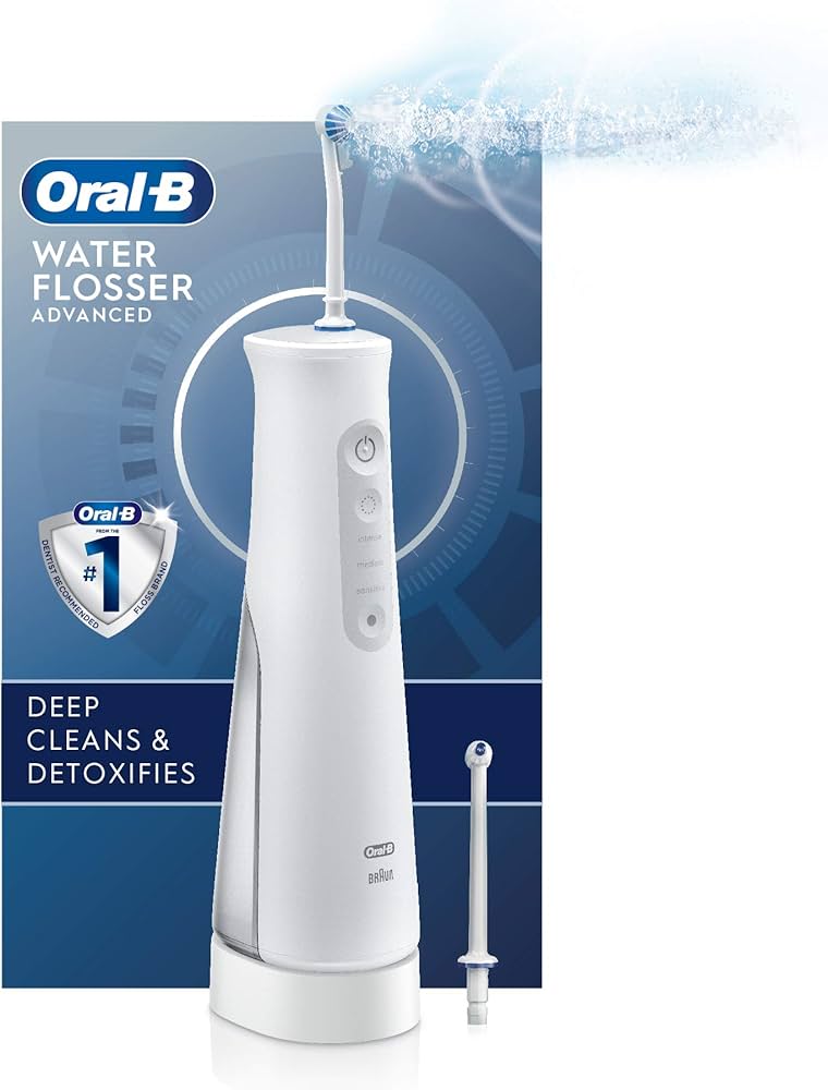 Oral-B Water Flosser Advanced | Portable Cordless Oral Irrigator with Oxyjet Technology