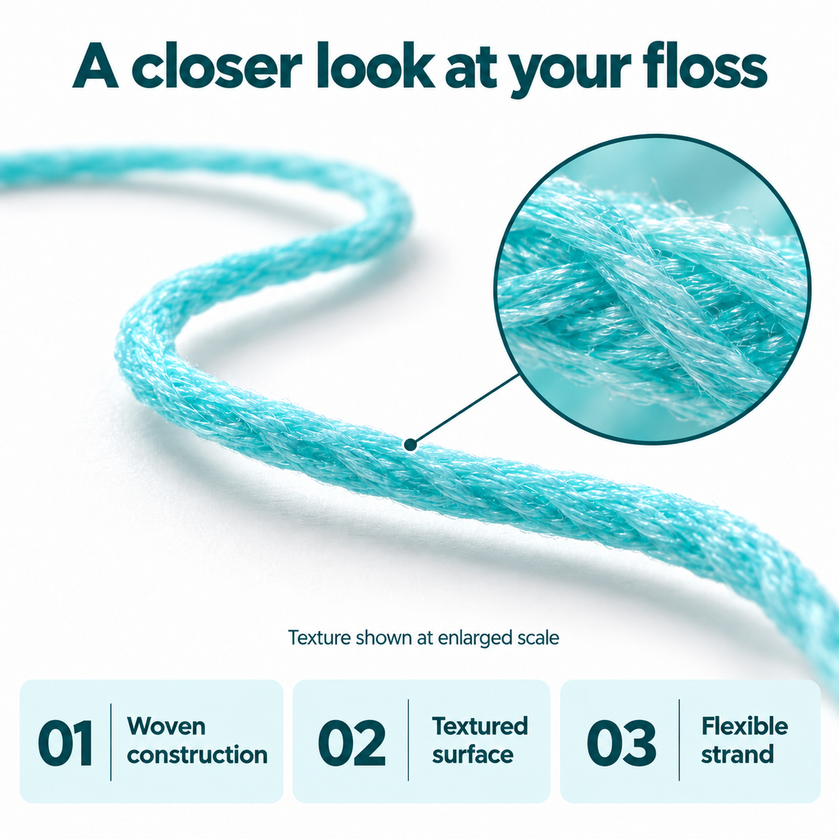COCOLAB Cocofloss Coconut Oil Infused Woven Dental Floss, 30 m