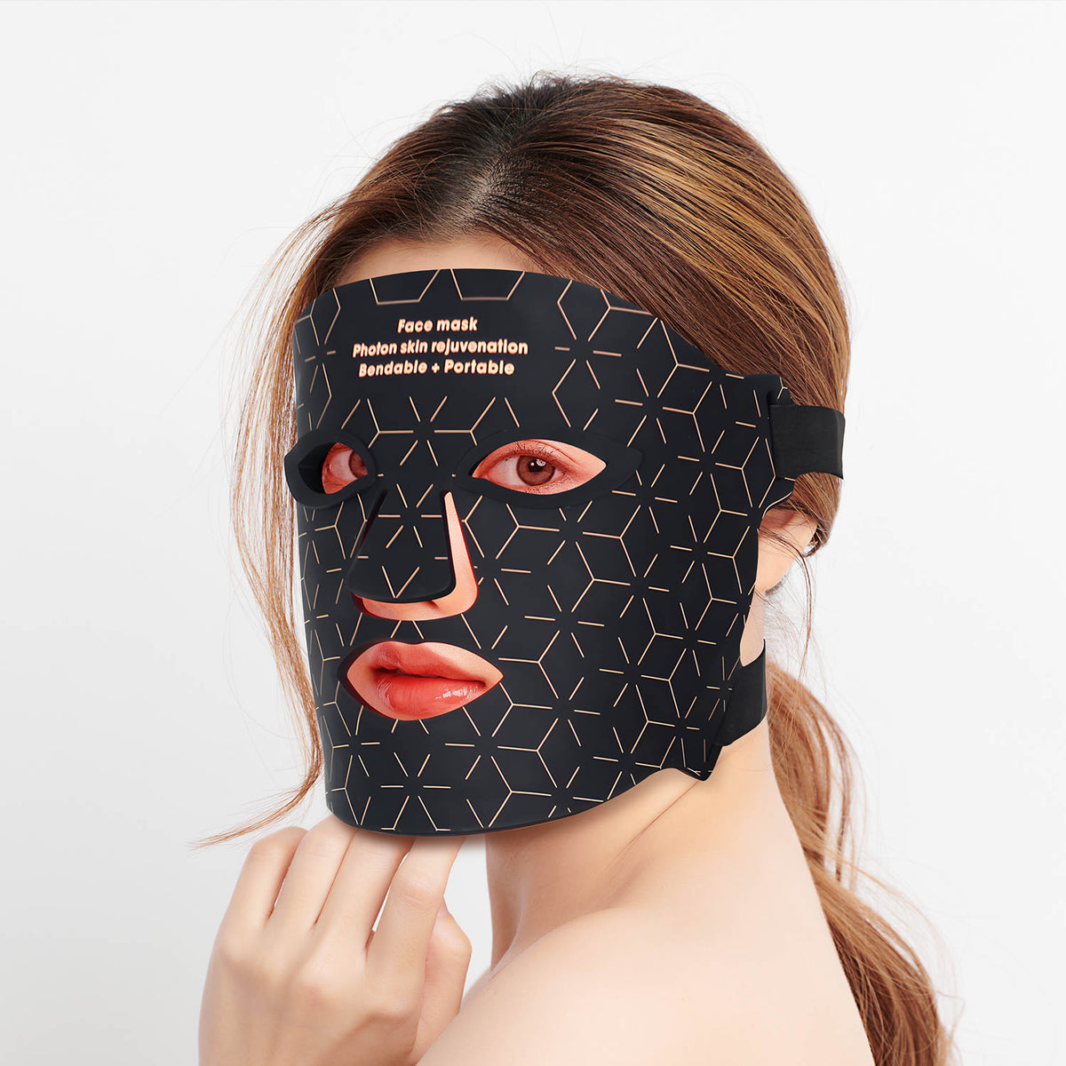 LED Light Therapy Mask, Red, Blue, Yellow, Near-Infrared Light Therapy Mask by Quantum Lux