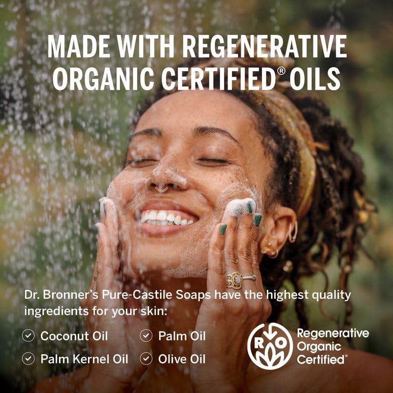 Dr. Bronner’s Pure-Castile Liquid Soap - Peppermint (32 oz) (946mL)