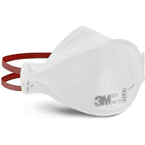 3M™ Aura™ 1870+ Health Care Particulate Respirator & Surgical Mask, N95 (NIOSH Approved)