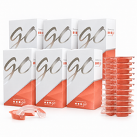 Six cartons of Opalescence Go 10% Melon with sealed tray packs, the six pack