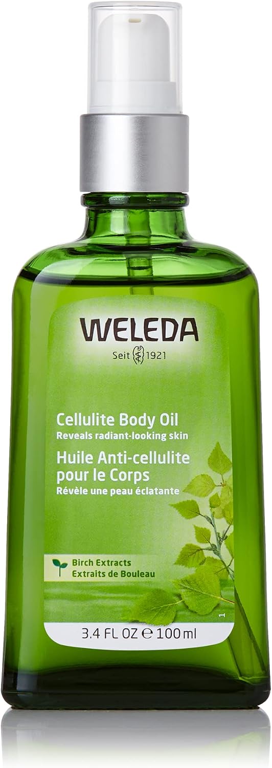 Weleda Cellulite Body Oil, the 100ml bottle of birch leaf and rosemary massage oil