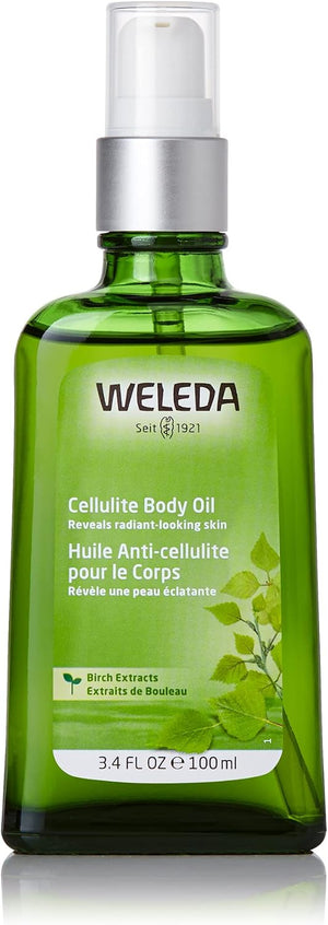 Weleda Cellulite Body Oil, the 100ml bottle of birch leaf and rosemary massage oil