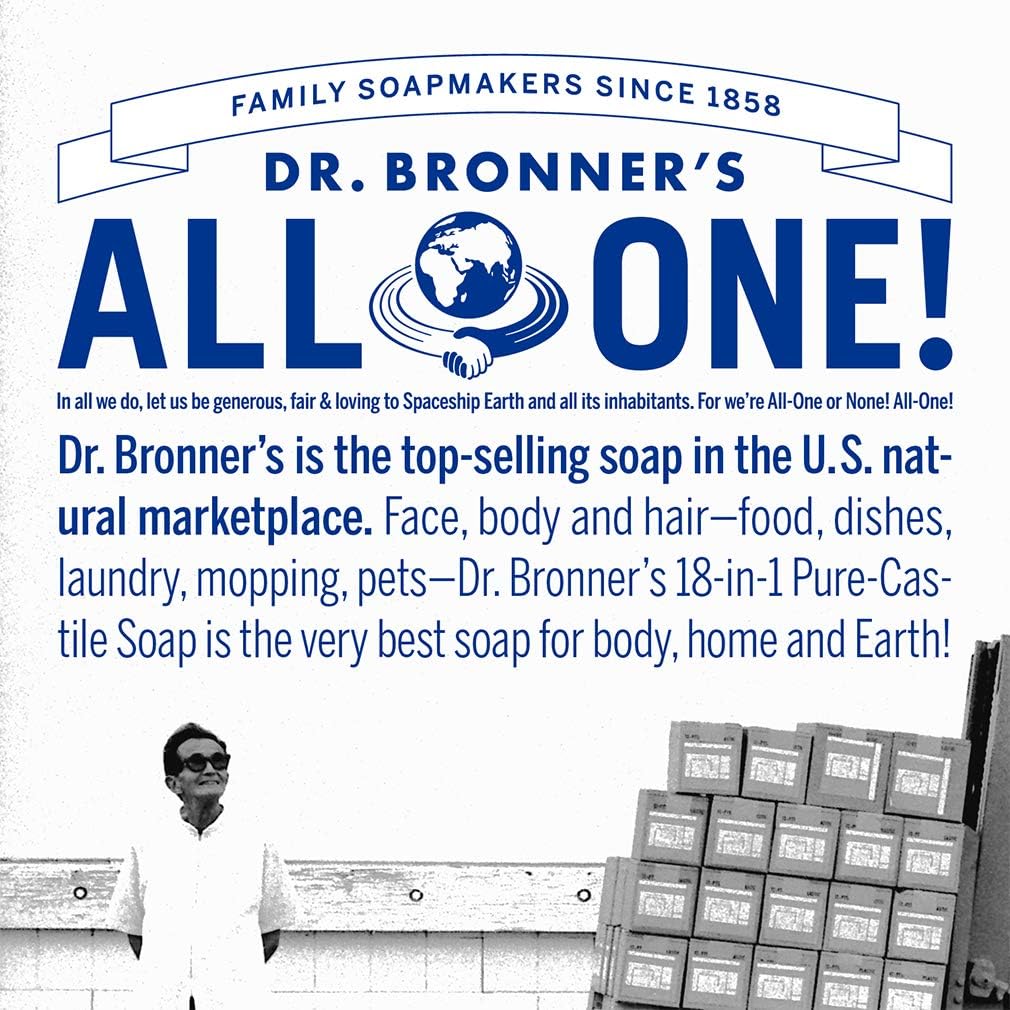 Dr. Bronner’s Pure-Castile Liquid Soap - Baby Unscented (32 oz) (946mL)