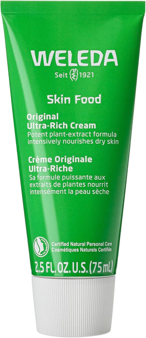 Weleda Skin Food Original Ultra-Rich Body Cream, front of the pack with the product name in view