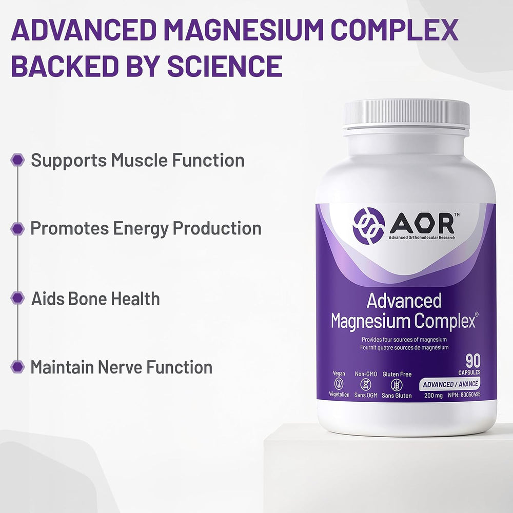 Front of the pack naming the four magnesium forms, glycinate, malate, aspartate and ascorbate