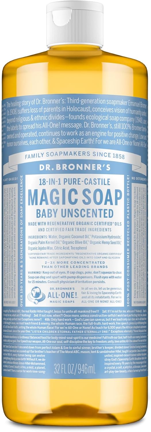 Scent options for this soap shown side by side on a plain background