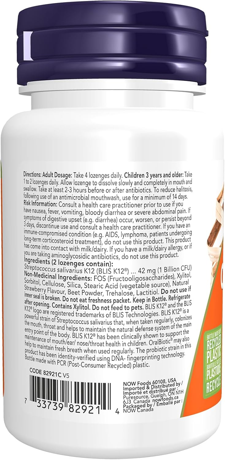 NOW Supplements OralBiotic | Developed for Adults & Children