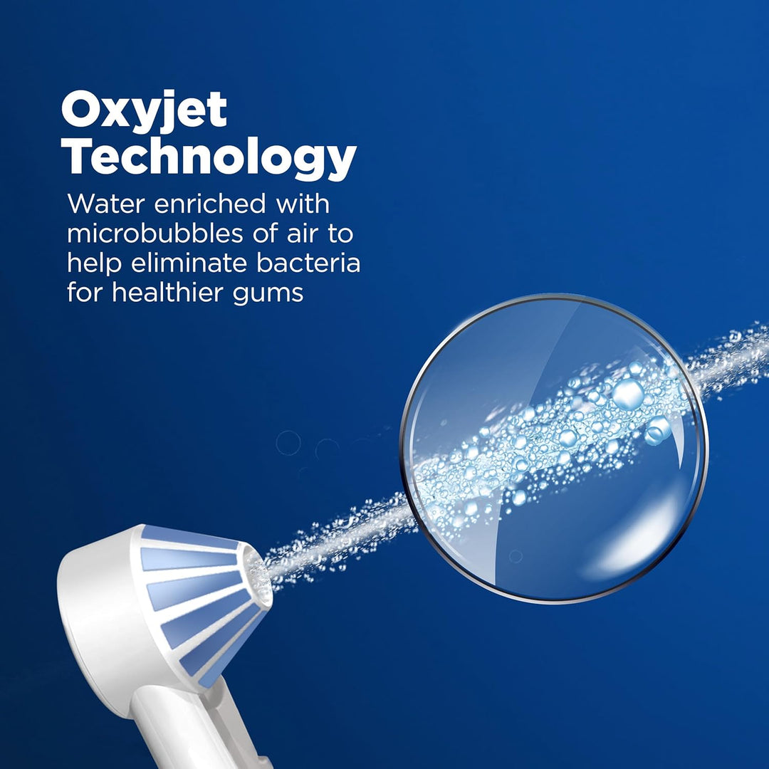 Oral-B Water Flosser Advanced | Portable Cordless Oral Irrigator with Oxyjet Technology