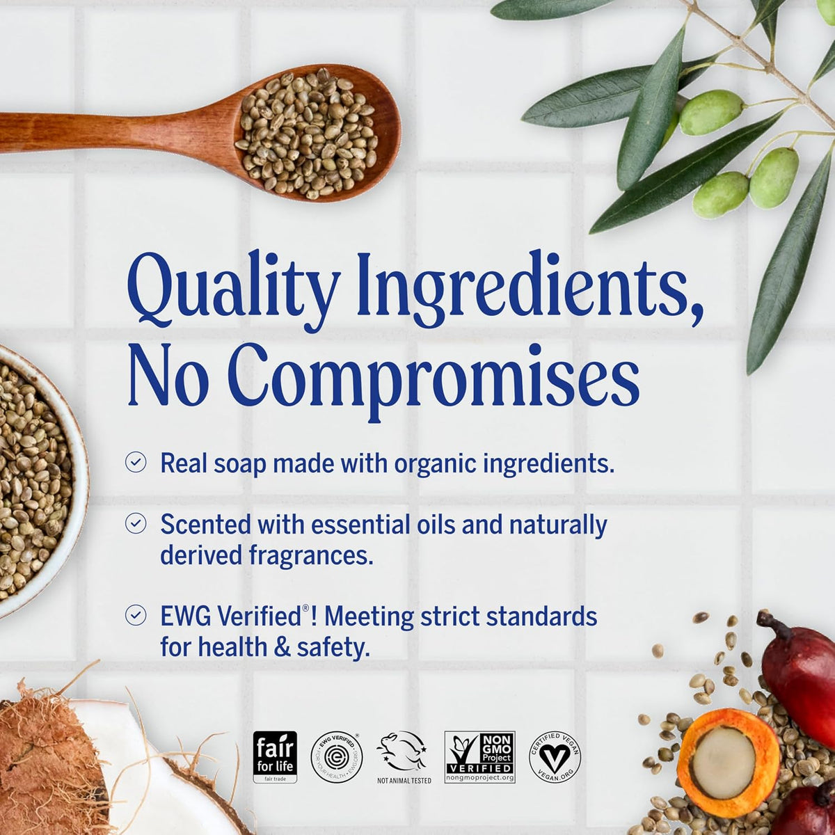 Detail of the wording stating the bottle is made from 100% post-consumer recycled plastic