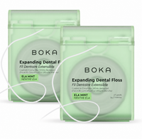 Boka Ela Mint Expanding Waxed Dental Floss - 27 Yds (1 Pack)
