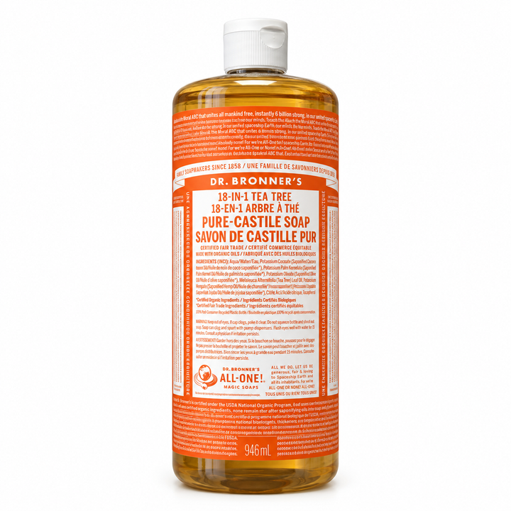 Dilution guidance printed on the label, showing how the concentrate is mixed with water