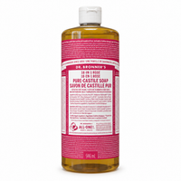Back of the bottle showing the directions for use and the ingredient list
