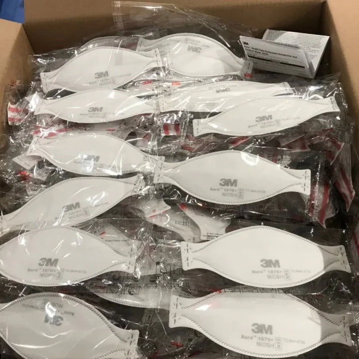 3M™ Aura™ 1870+ Health Care Particulate Respirator & Surgical Mask, N95 (NIOSH Approved)