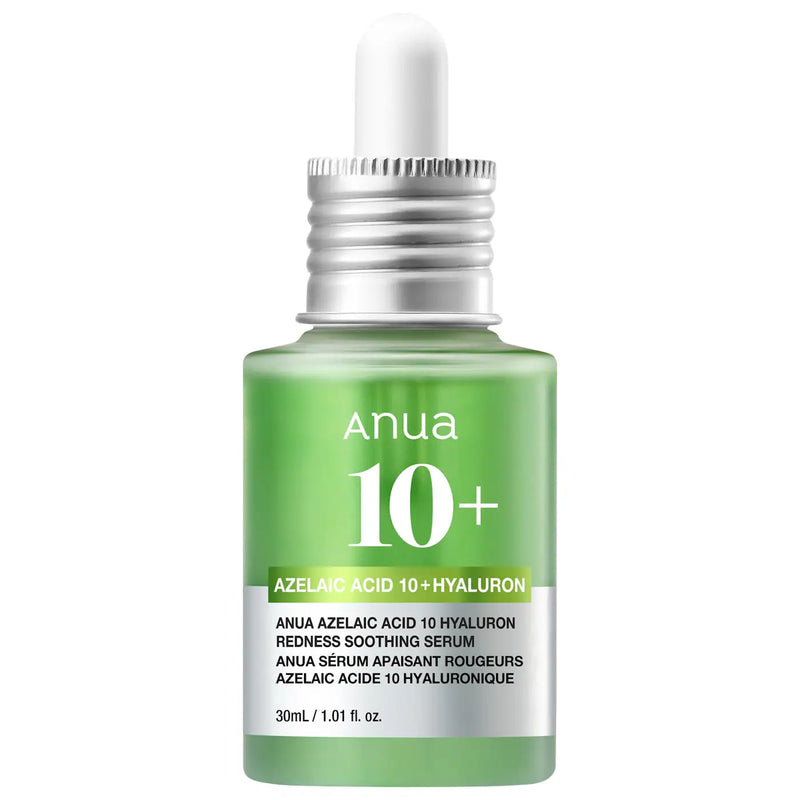 Anua Azelaic Acid 10% + Hyaluron Redness Soothing Serum — 30ml | Korean Skincare for Sensitive, Acne-Prone Skin