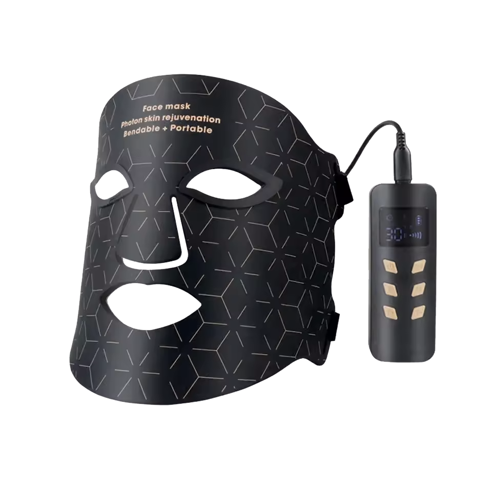 LED Light Therapy Mask, Red, Blue, Yellow, Near-Infrared Light Therapy Mask by Quantum Lux